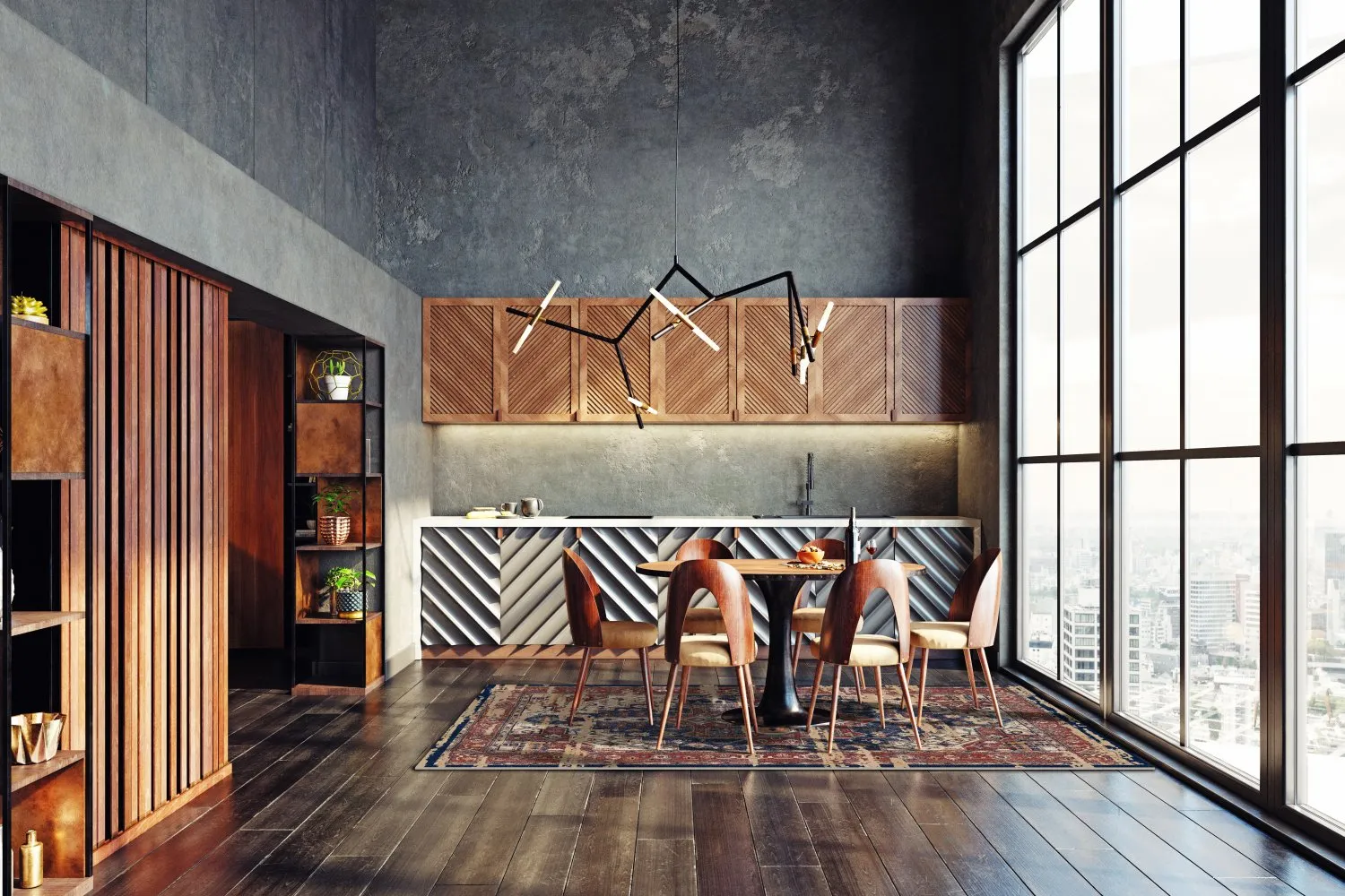 Wilton-tæppe - Darnah (rød/multi)