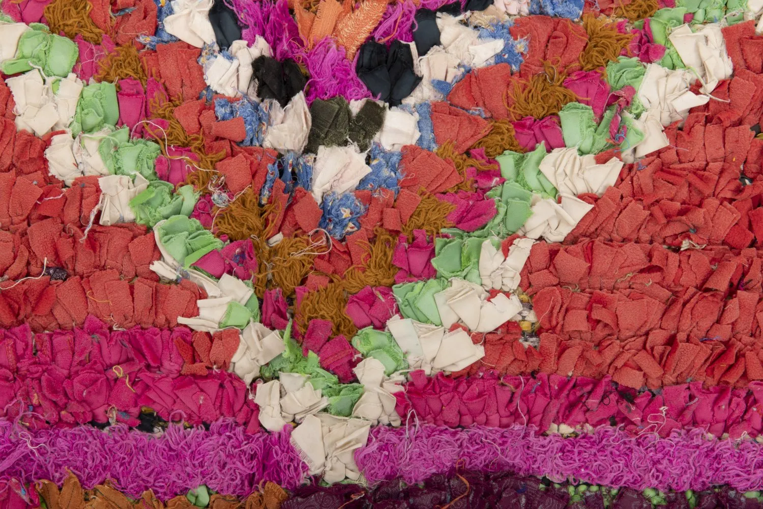 Marokkansk berber tæppe Boucherouite 210 x 140 cm