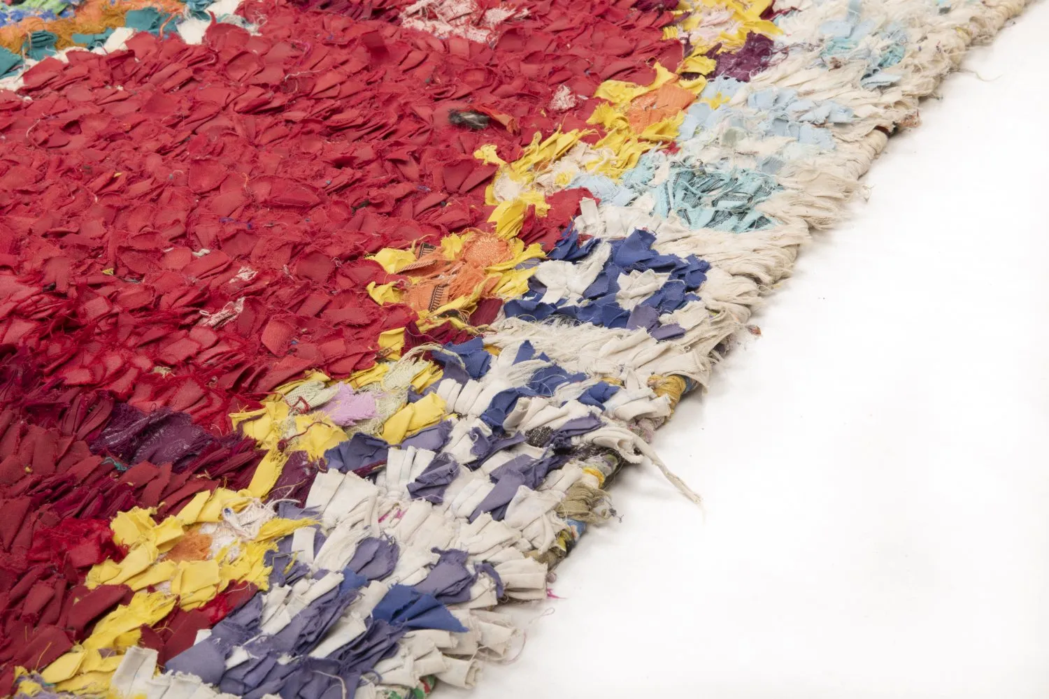 Marokkansk berber tæppe Boucherouite 210 x 140 cm