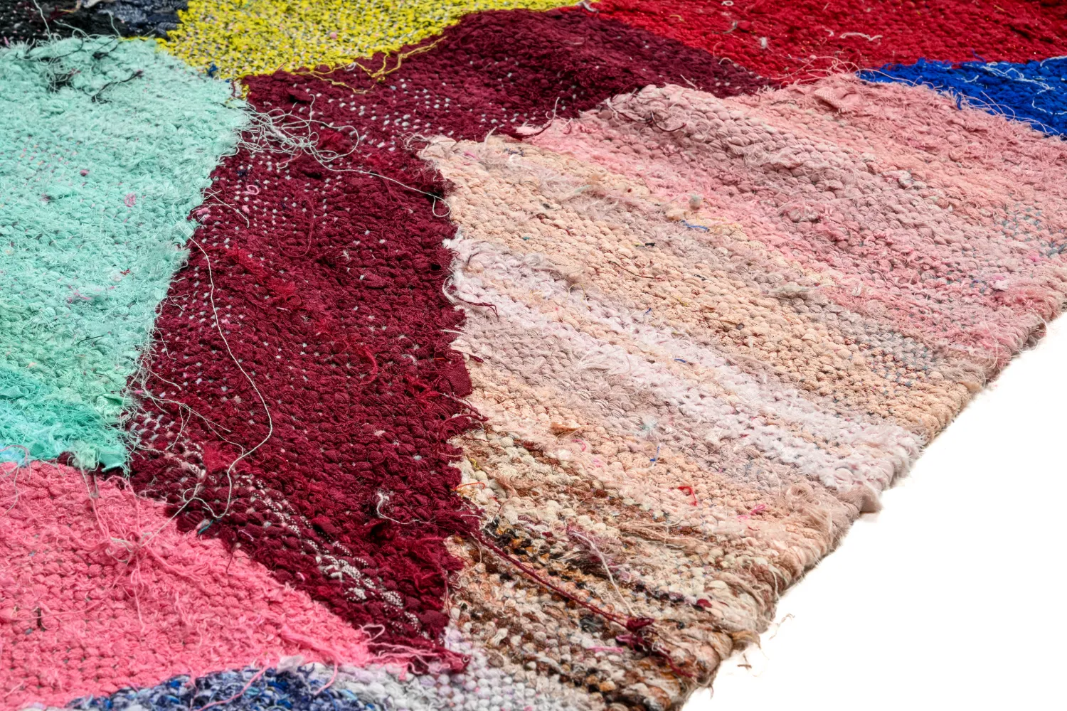 Marokkansk berber tæppe Boucherouite 140 x 260 cm