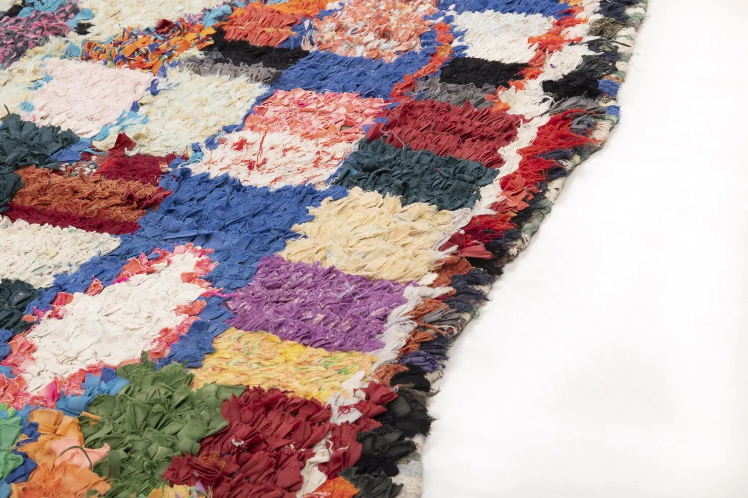 Marokkansk berber tæppe Boucherouite 210 x 150 cm