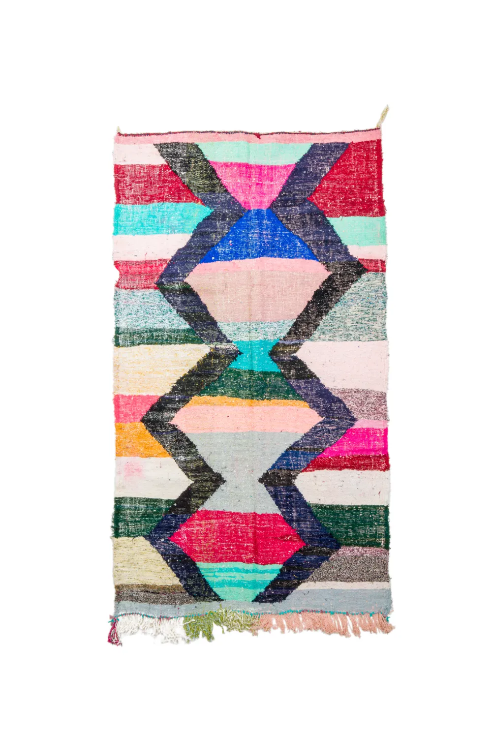 Marokkansk berber tæppe Boucherouite 135 x 240 cm