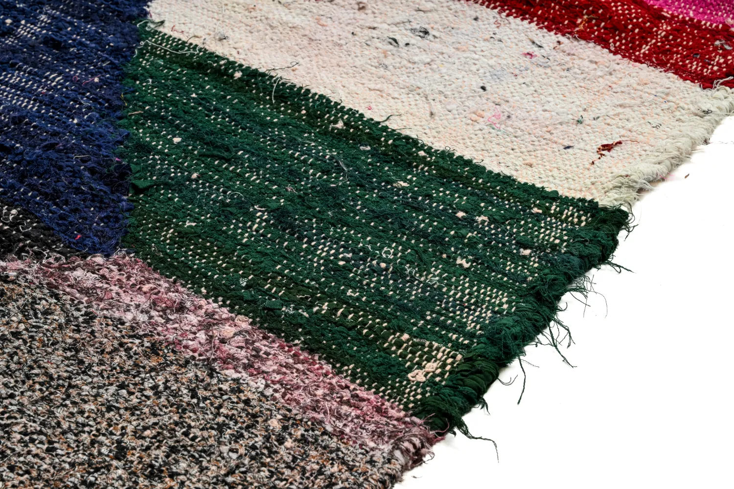 Marokkansk berber tæppe Boucherouite 135 x 240 cm