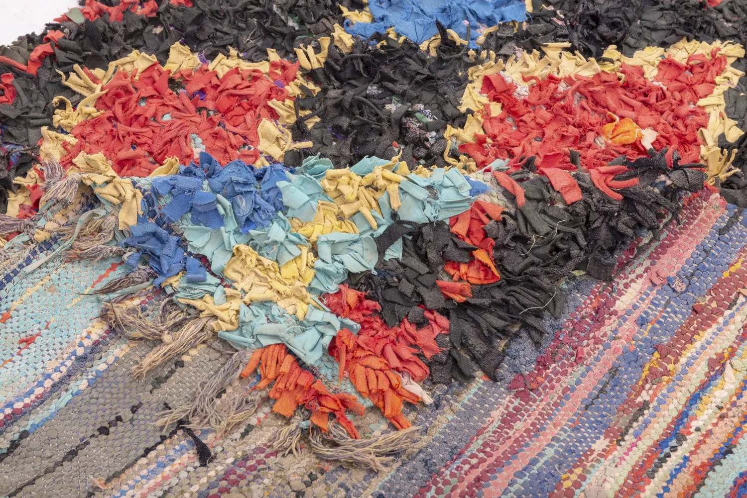 Marokkansk berber tæppe Boucherouite 260 x 125 cm