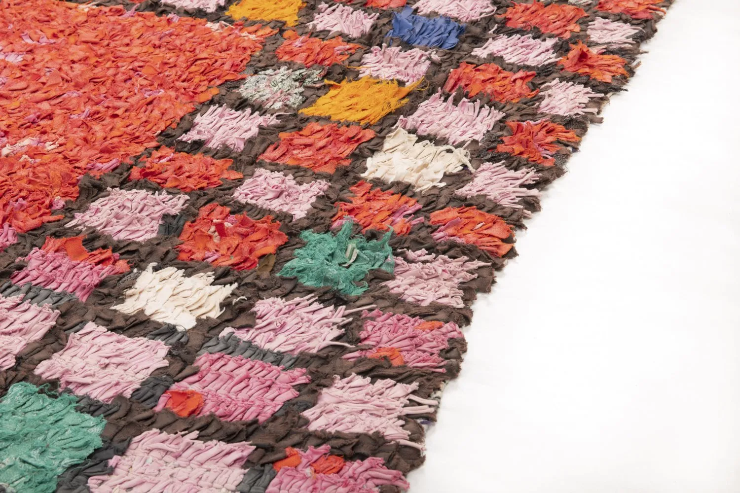 Marokkansk berber tæppe Boucherouite 225 x 150 cm