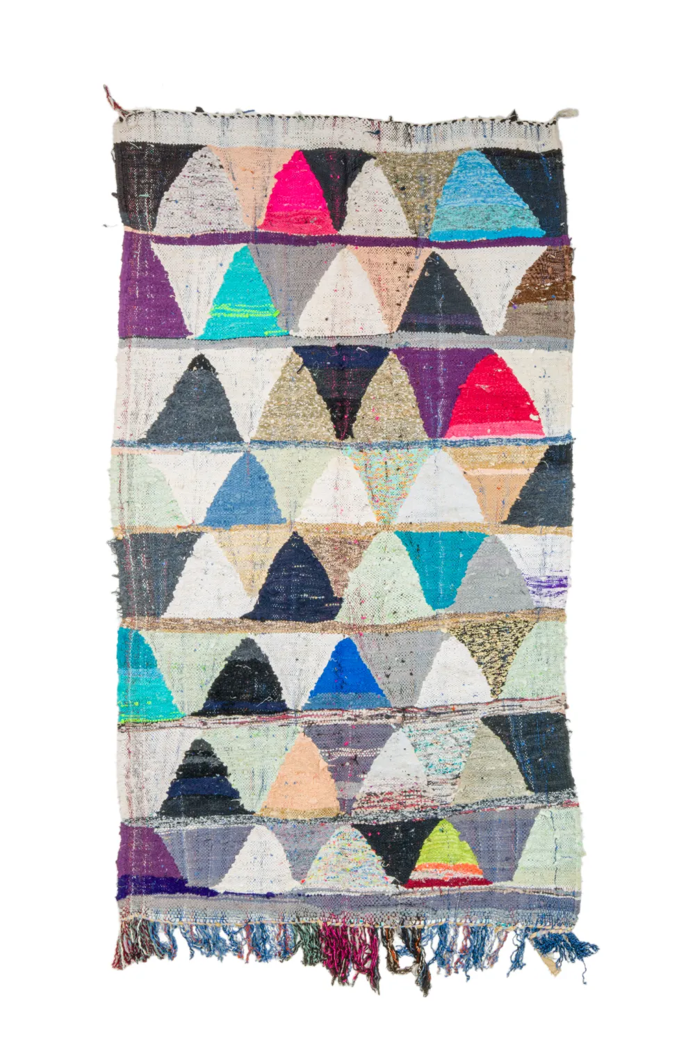 Marokkansk berber tæppe Boucherouite 125 x 230 cm