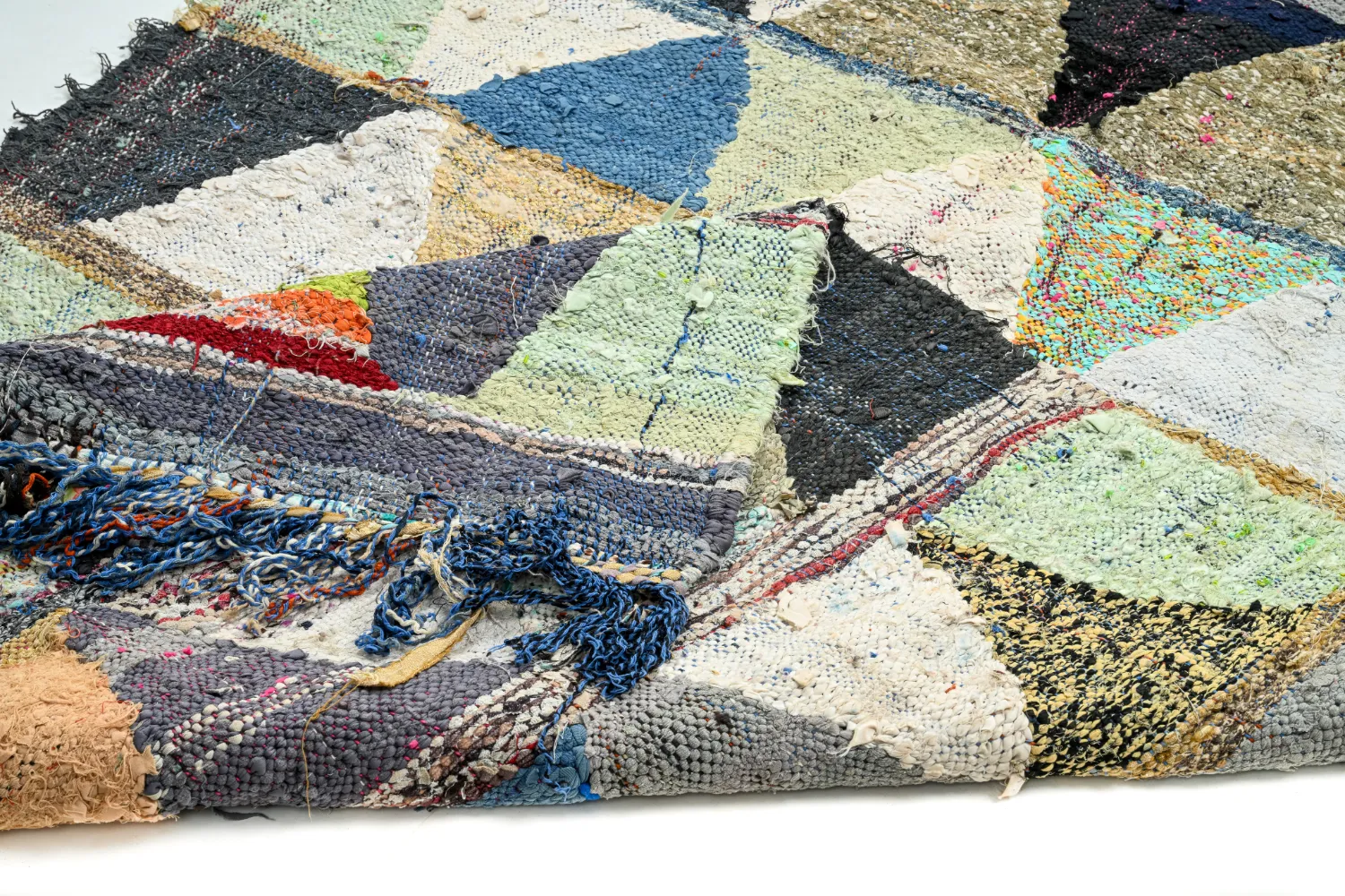 Marokkansk berber tæppe Boucherouite 125 x 230 cm