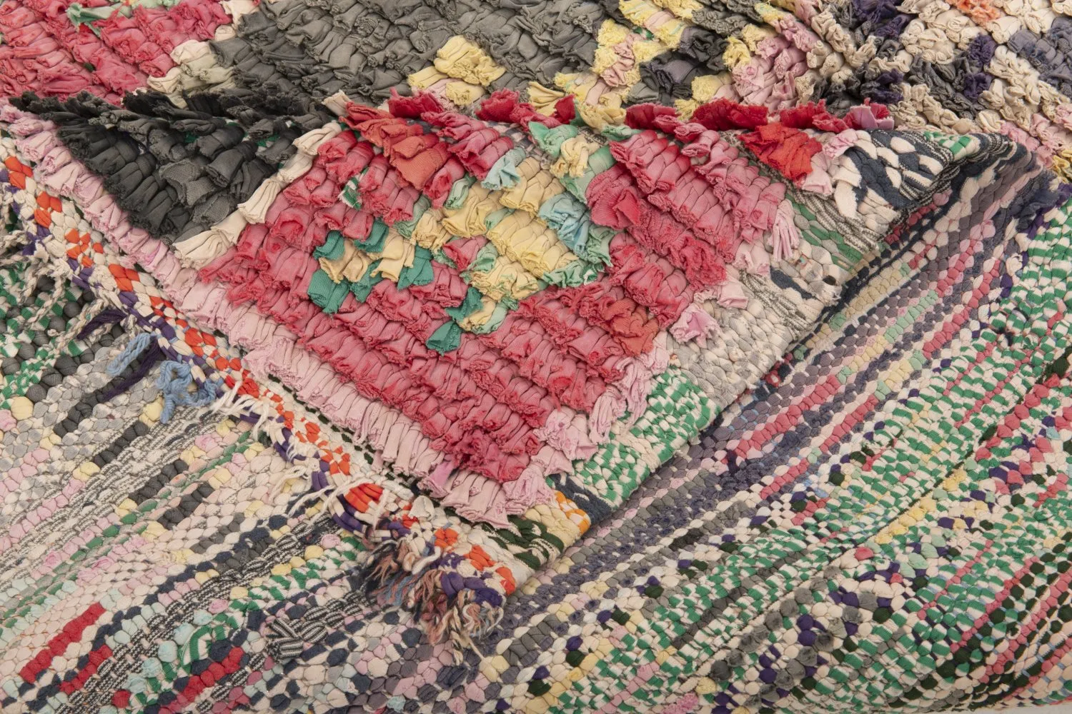 Marokkansk berber tæppe Boucherouite 160 x 100 cm
