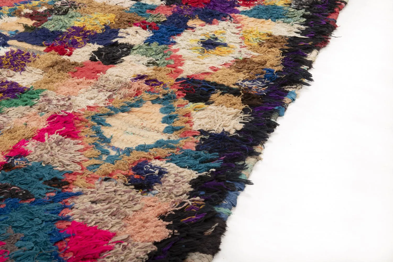 Marokkansk berber tæppe Boucherouite 290 x 145 cm