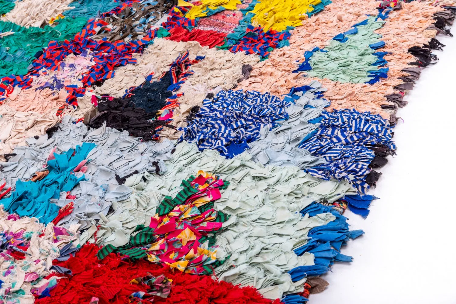 Marokkansk berber tæppe Boucherouite 200 x 160 cm