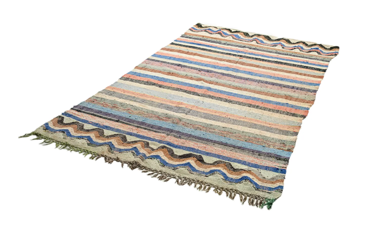 Marokkansk berber tæppe Boucherouite 150 x 275 cm