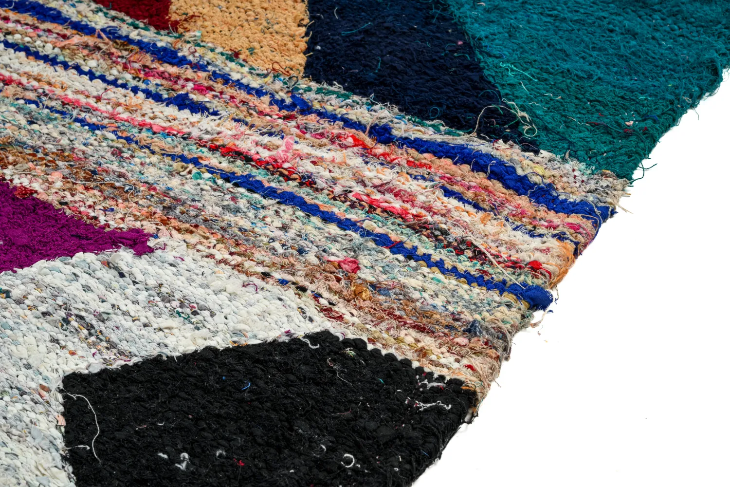 Marokkansk berber tæppe Boucherouite 115 x 205 cm