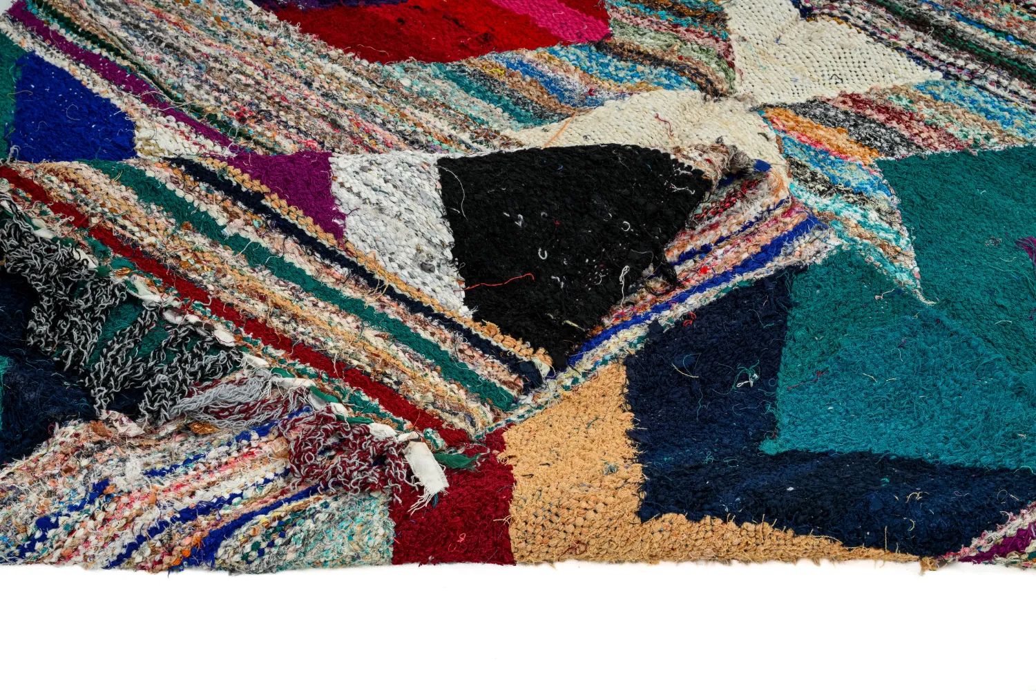 Marokkansk berber tæppe Boucherouite 115 x 205 cm