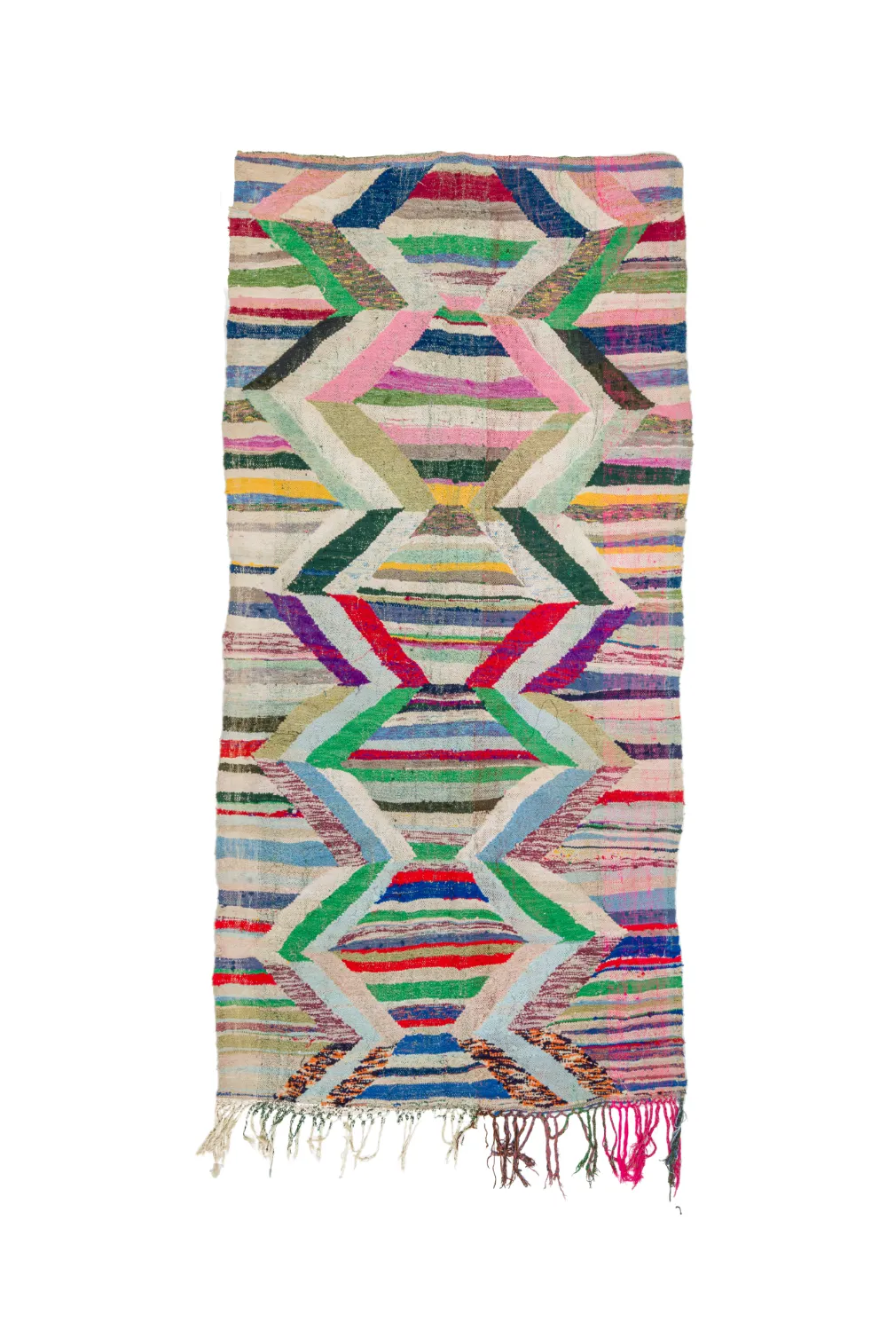 Marokkansk berber tæppe Boucherouite 145 x 295 cm