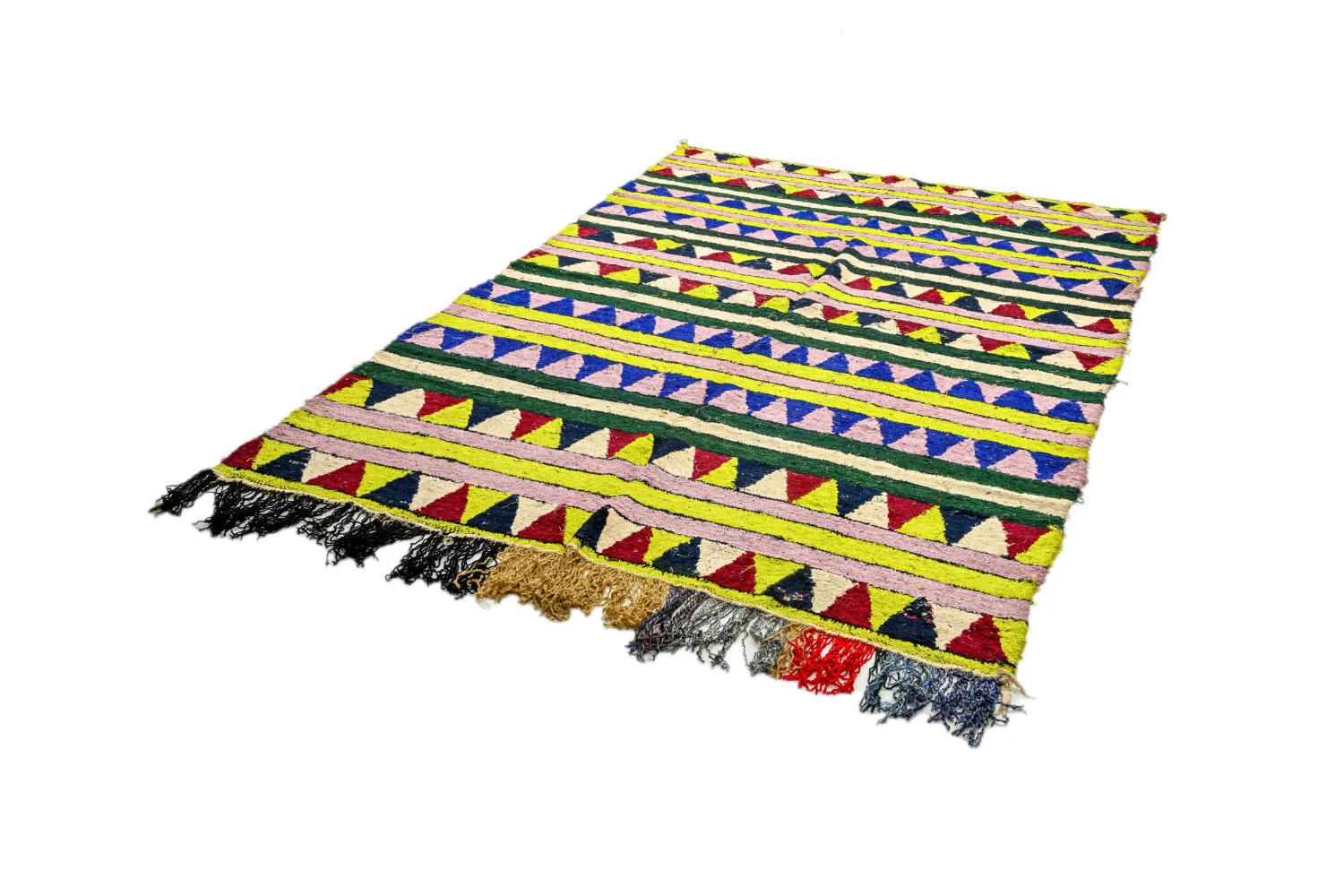 Marokkansk berber tæppe Boucherouite 170 x 255 cm