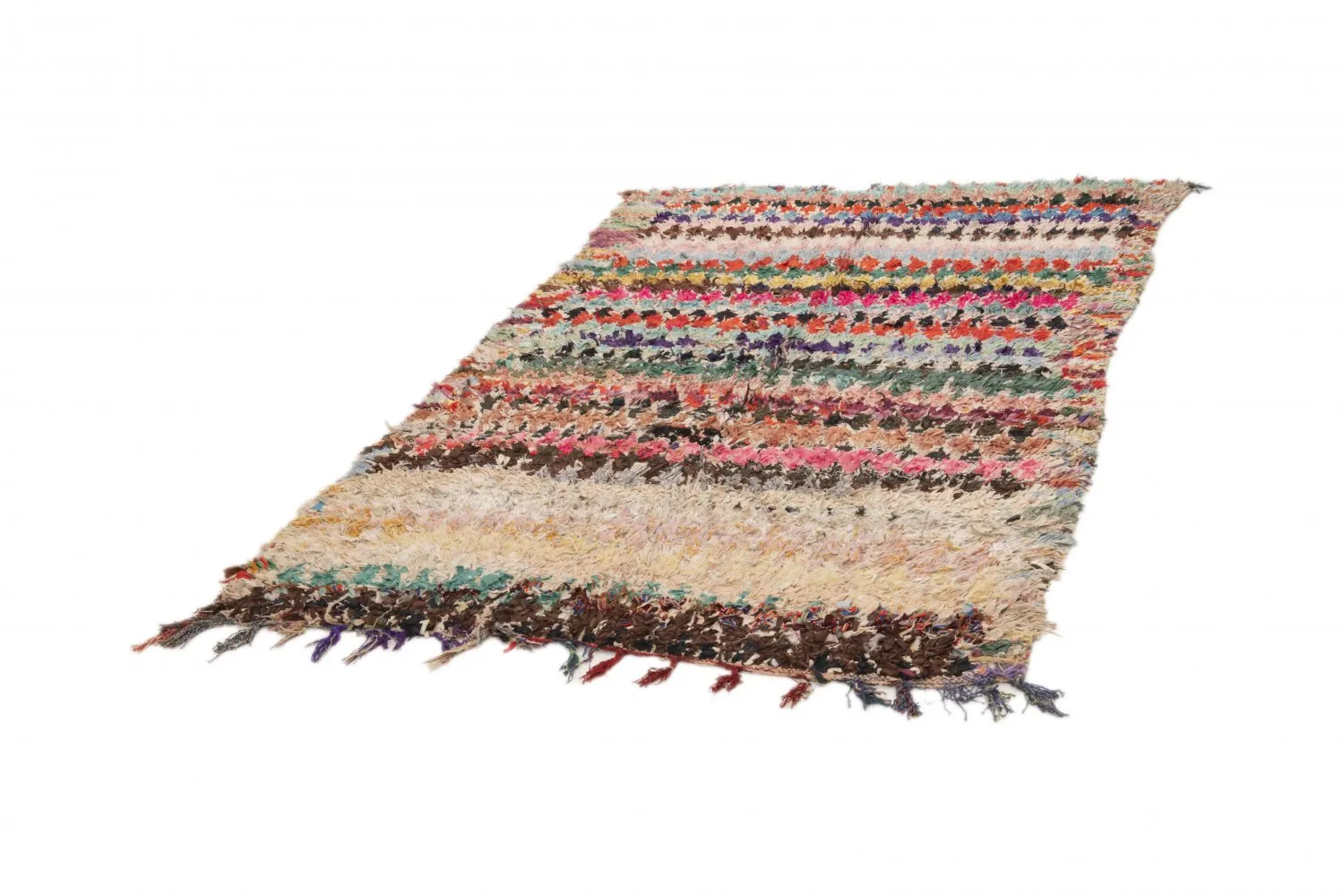 Marokkansk berber tæppe Boucherouite 255 x 145 cm