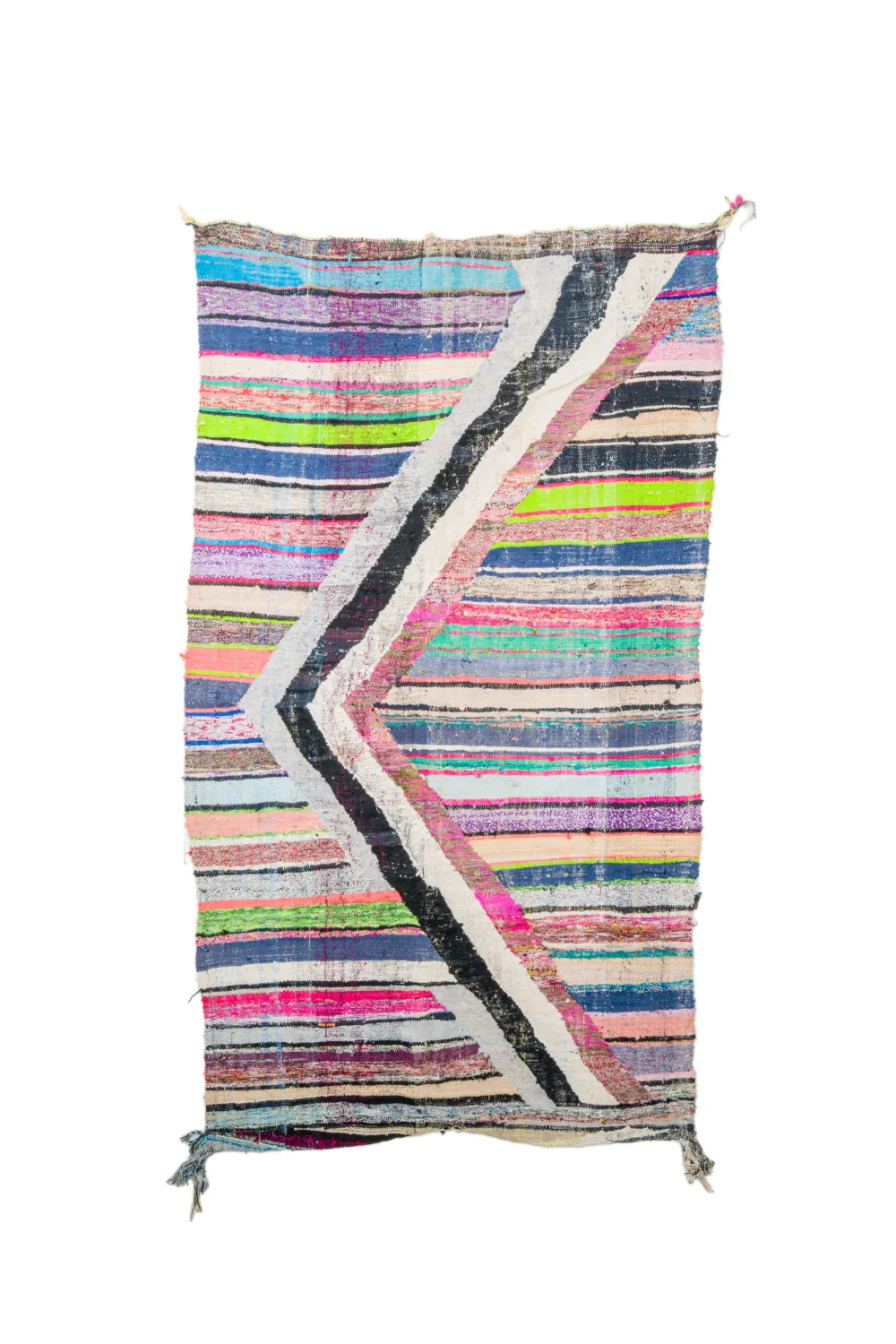 Marokkansk berber tæppe Boucherouite 135 x 240 cm