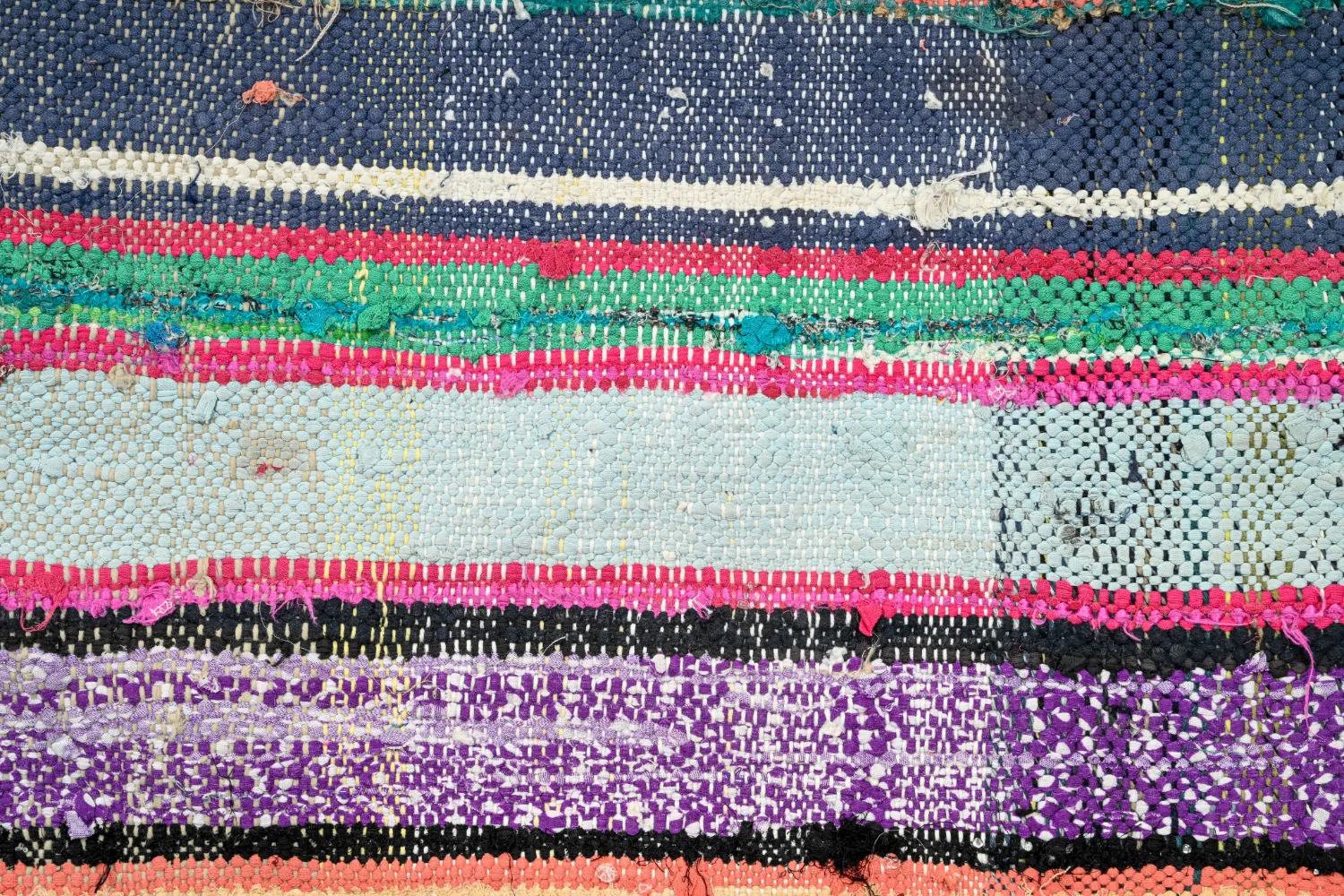 Marokkansk berber tæppe Boucherouite 135 x 240 cm