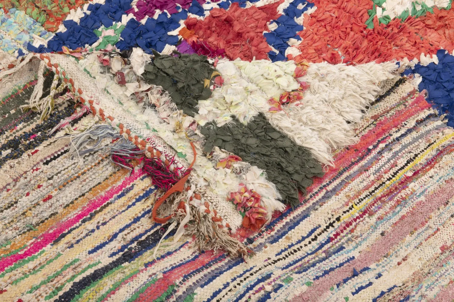Marokkansk berber tæppe Boucherouite 295 x 150 cm