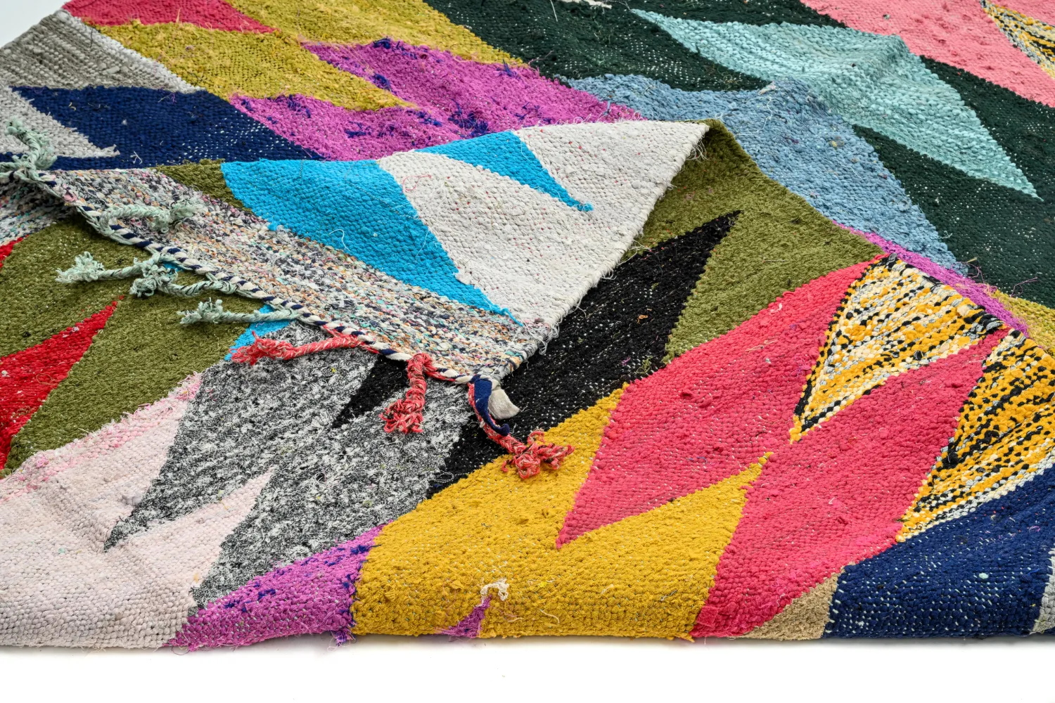 Marokkansk berber tæppe Boucherouite 155 x 255 cm