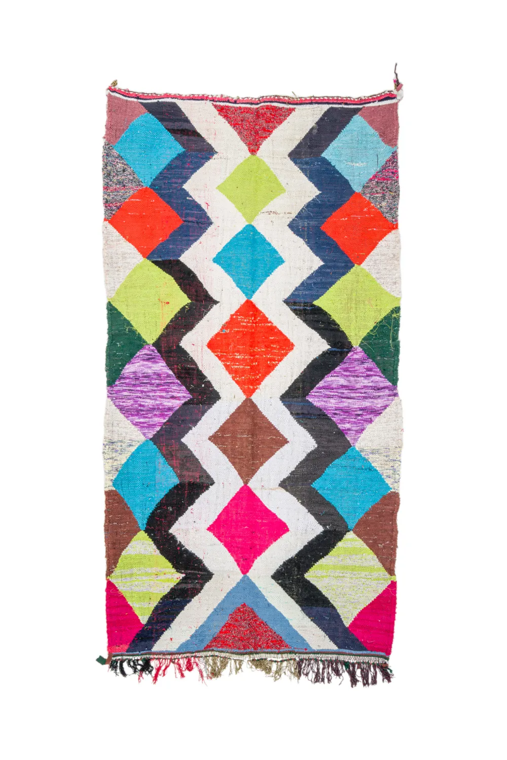 Marokkansk berber tæppe Boucherouite 155 x 290 cm