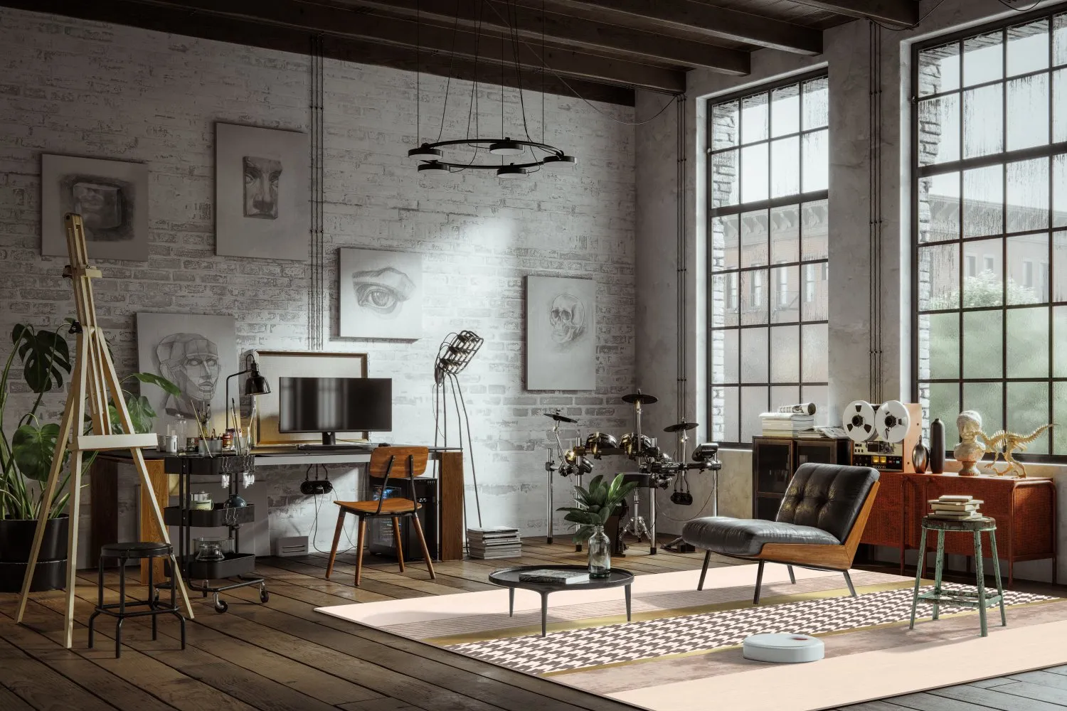 Wilton-tæppe - Esme (beige/multi)