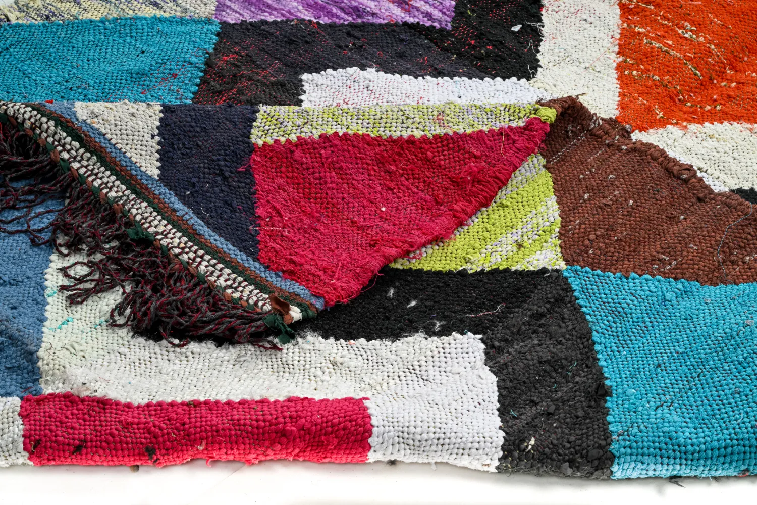 Marokkansk berber tæppe Boucherouite 155 x 290 cm