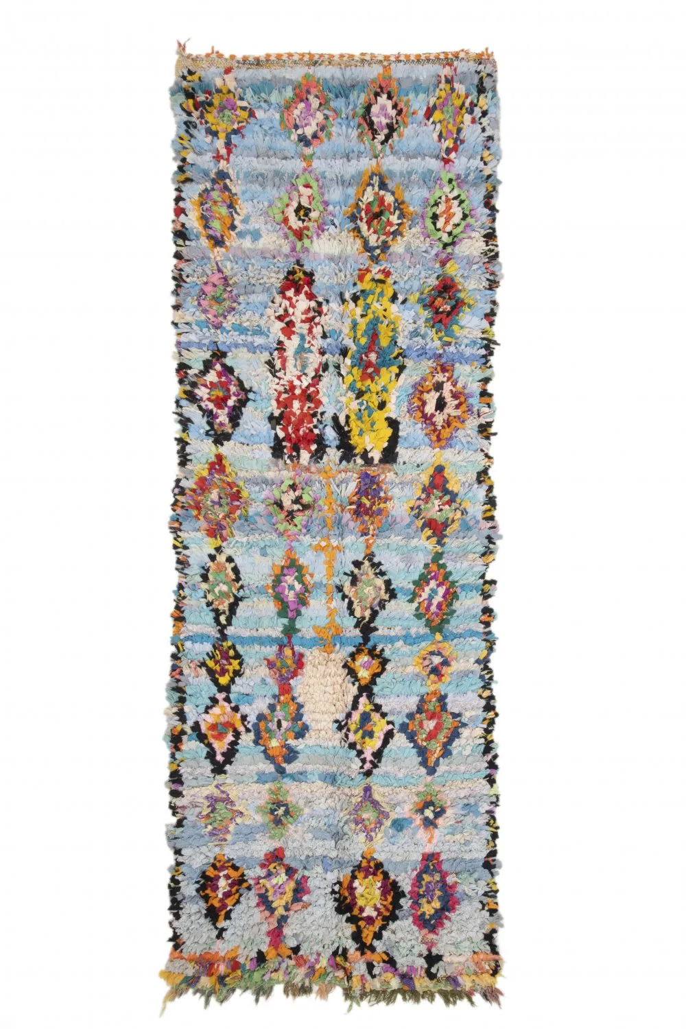 Marokkansk berber tæppe Boucherouite 290 x 95 cm