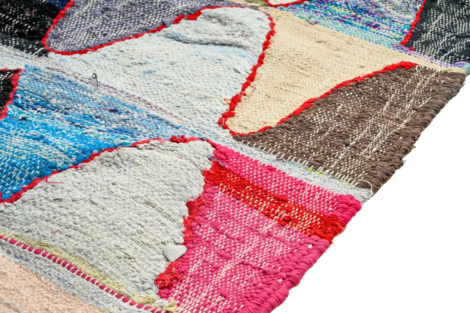 Marokkansk berber tæppe Boucherouite 135 x 275 cm