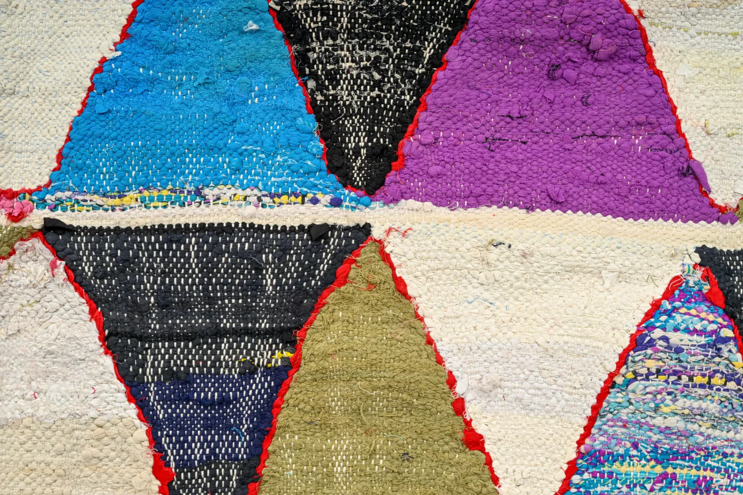 Marokkansk berber tæppe Boucherouite 135 x 275 cm