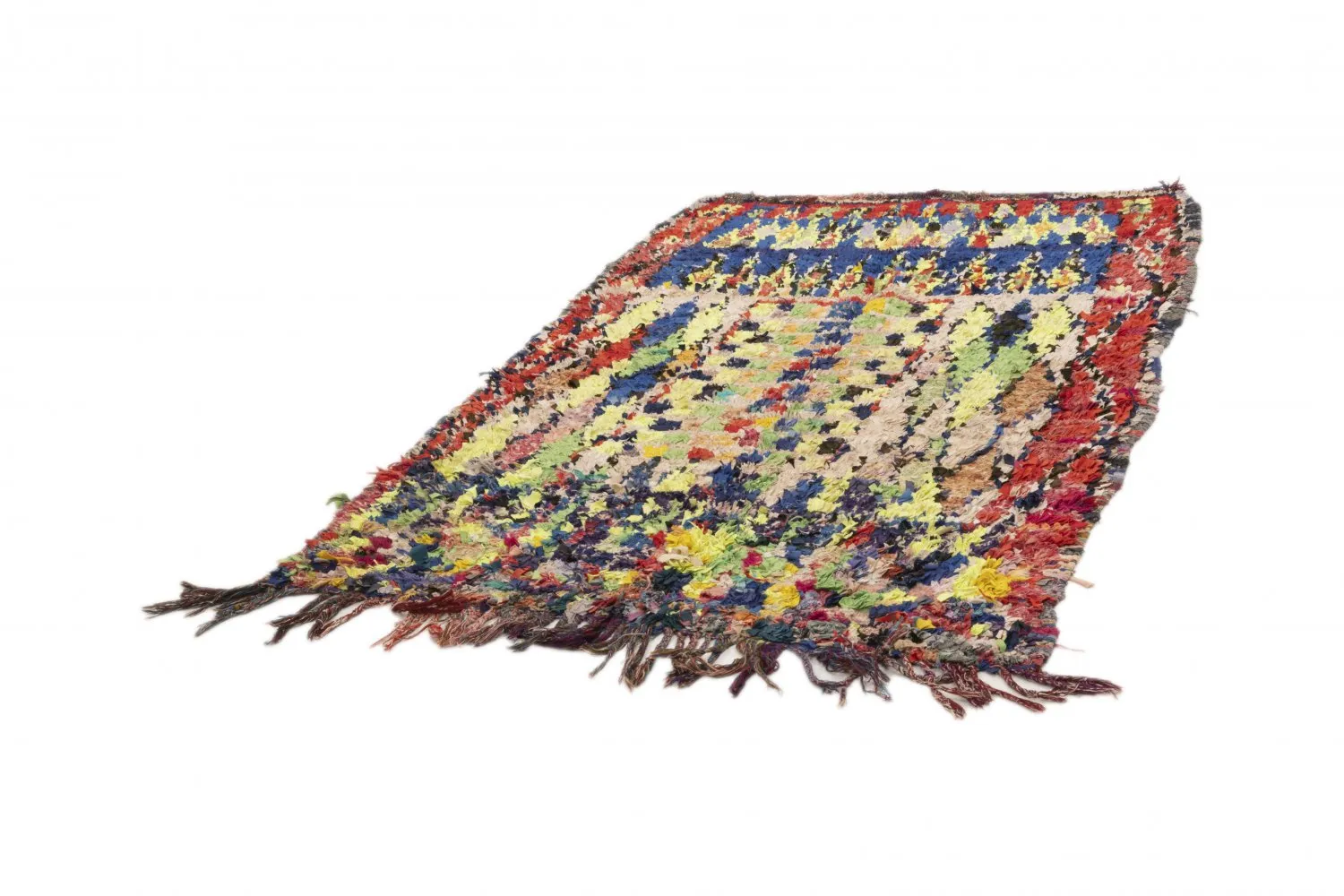 Marokkansk berber tæppe Boucherouite 180 x 115 cm