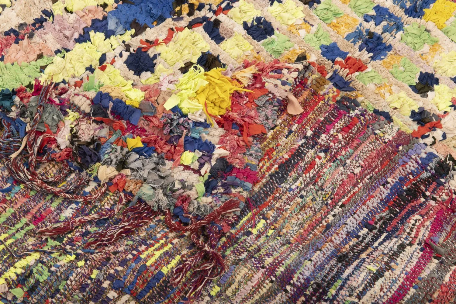 Marokkansk berber tæppe Boucherouite 180 x 115 cm
