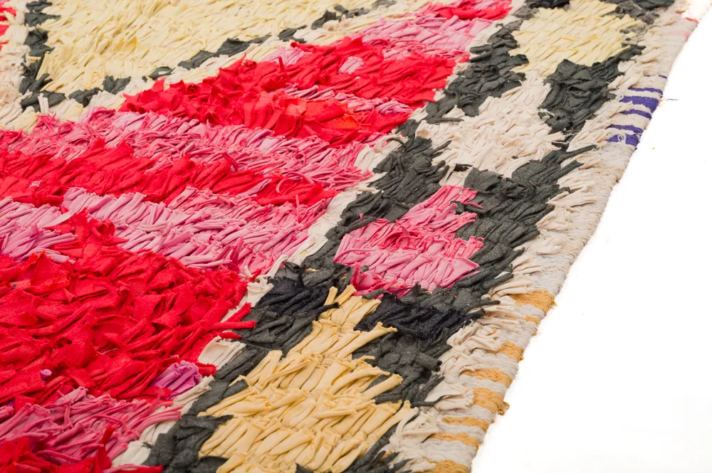 Marokkansk berber tæppe Boucherouite 390 x 150 cm
