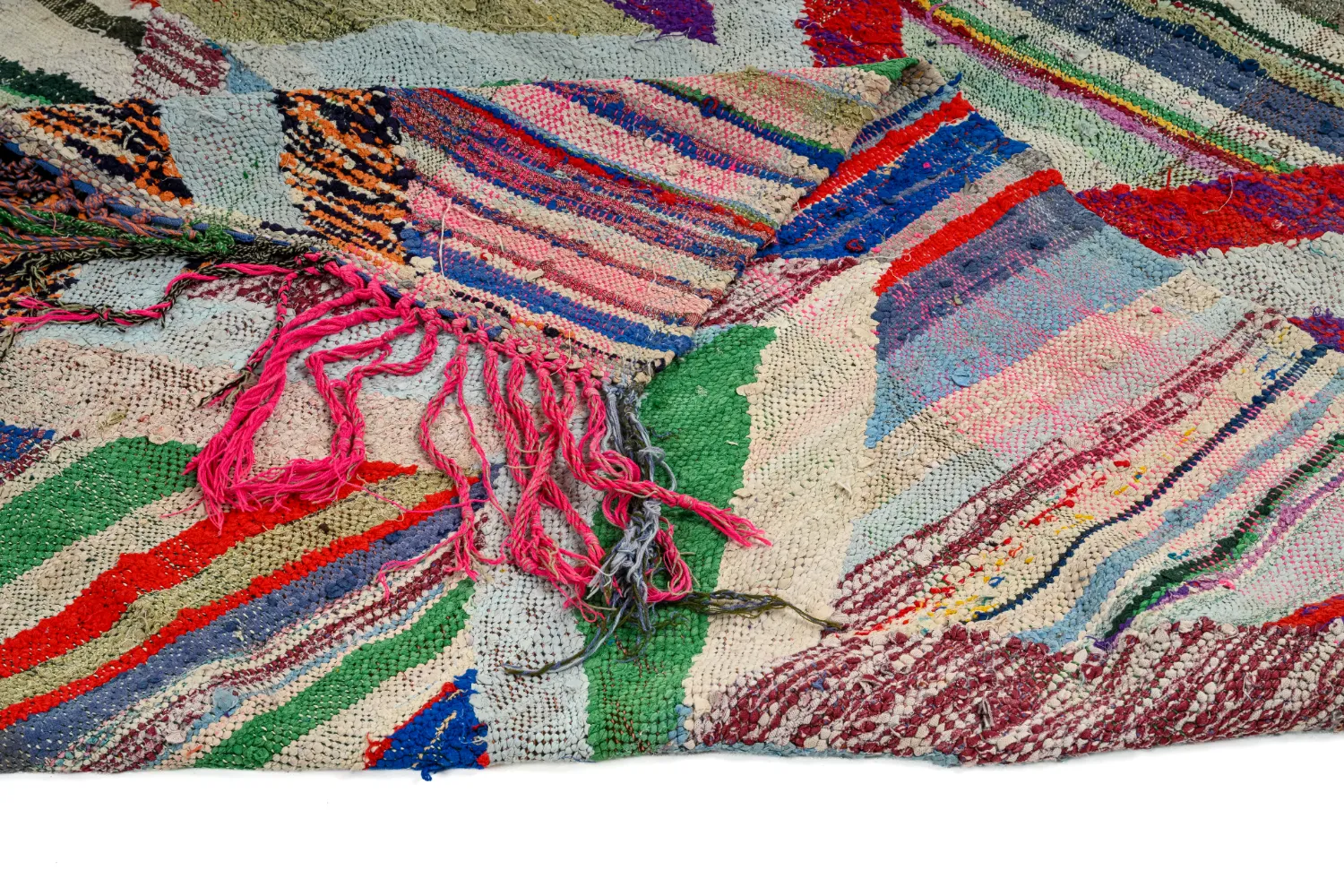 Marokkansk berber tæppe Boucherouite 145 x 295 cm