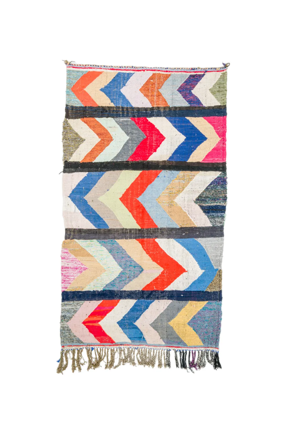 Marokkansk berber tæppe Boucherouite 135 x 250 cm