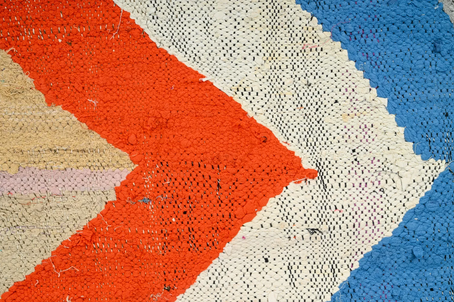 Marokkansk berber tæppe Boucherouite 135 x 250 cm