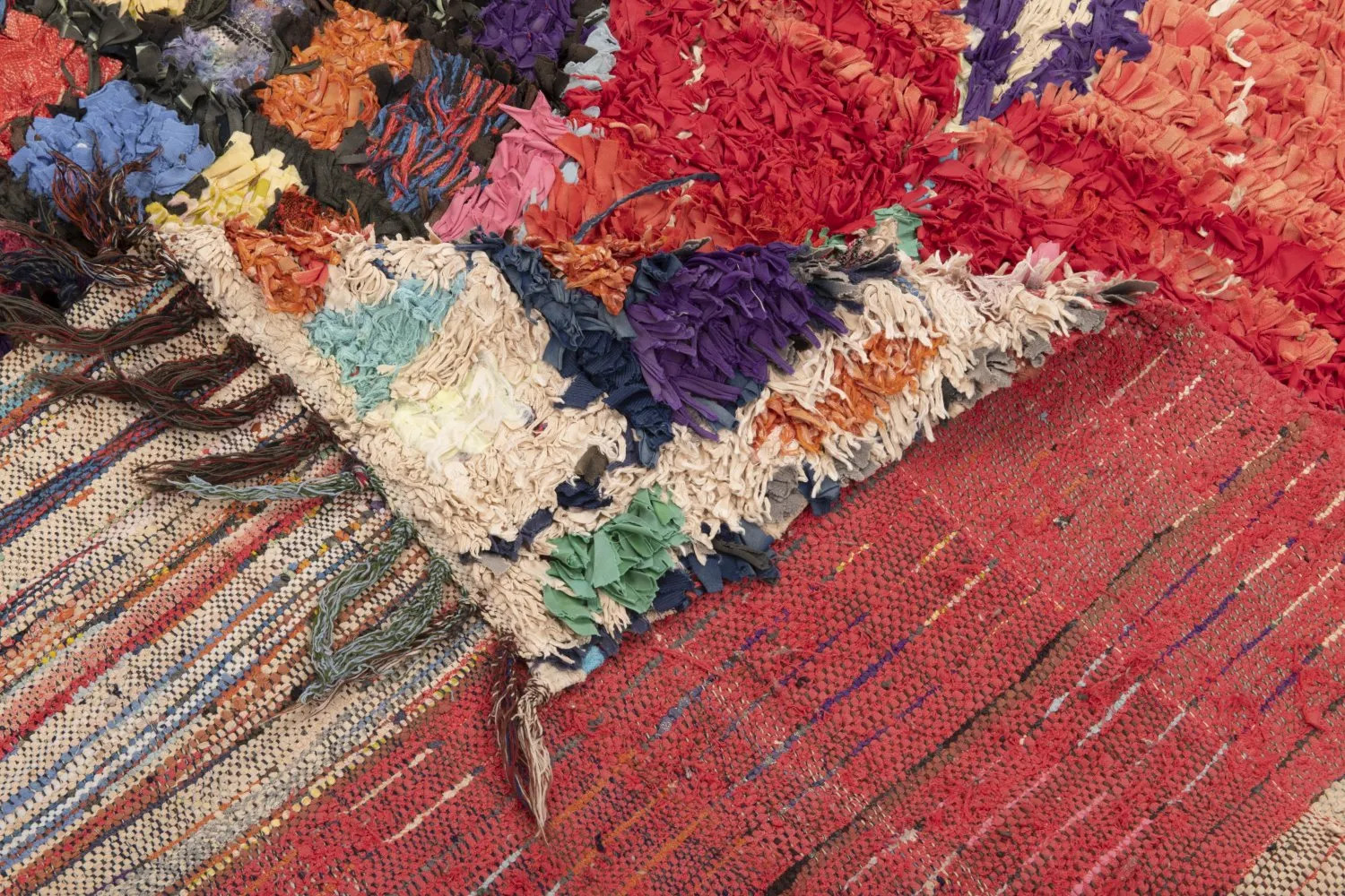 Marokkansk berber tæppe Boucherouite 195 x 125 cm