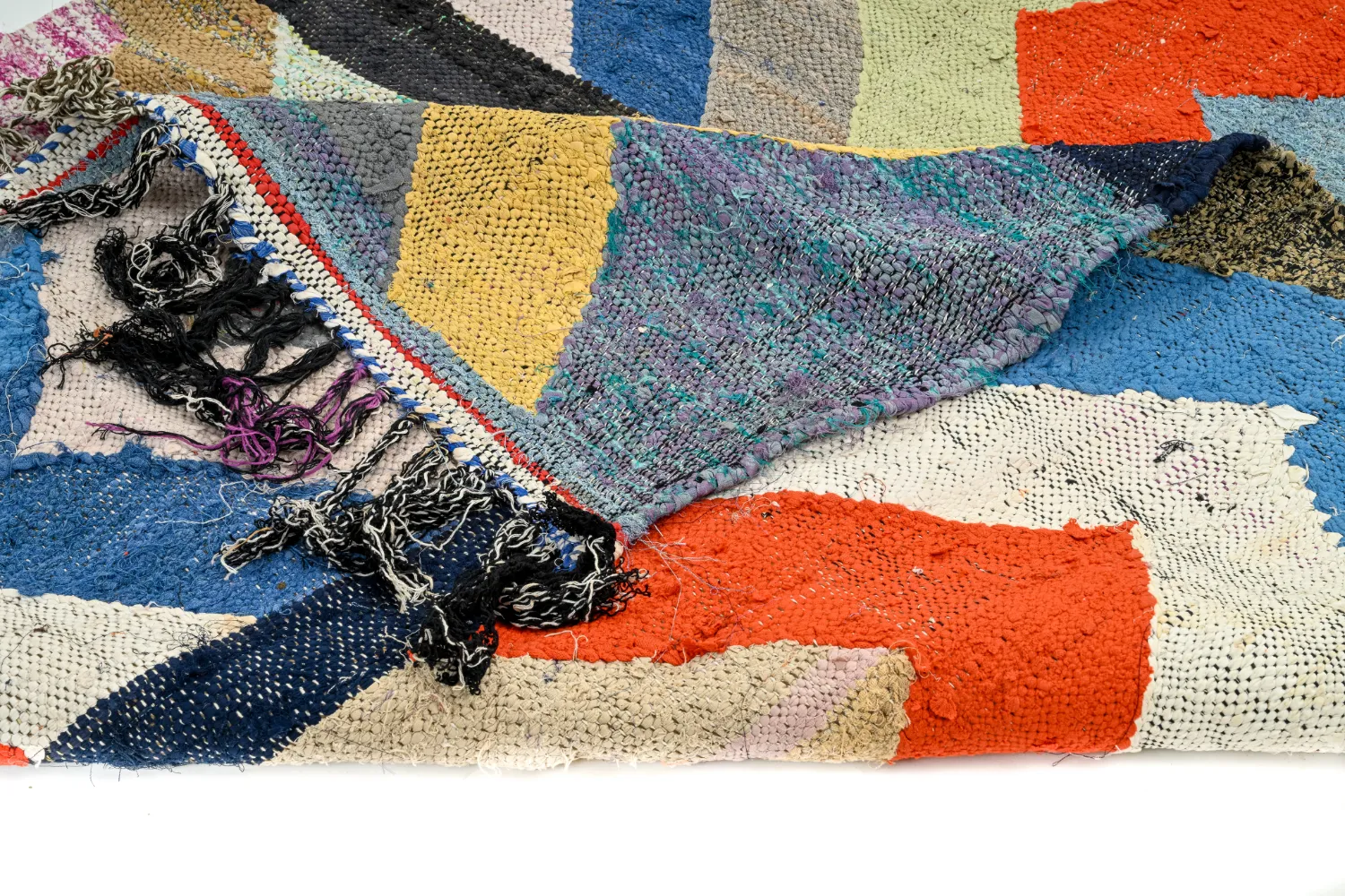 Marokkansk berber tæppe Boucherouite 135 x 250 cm