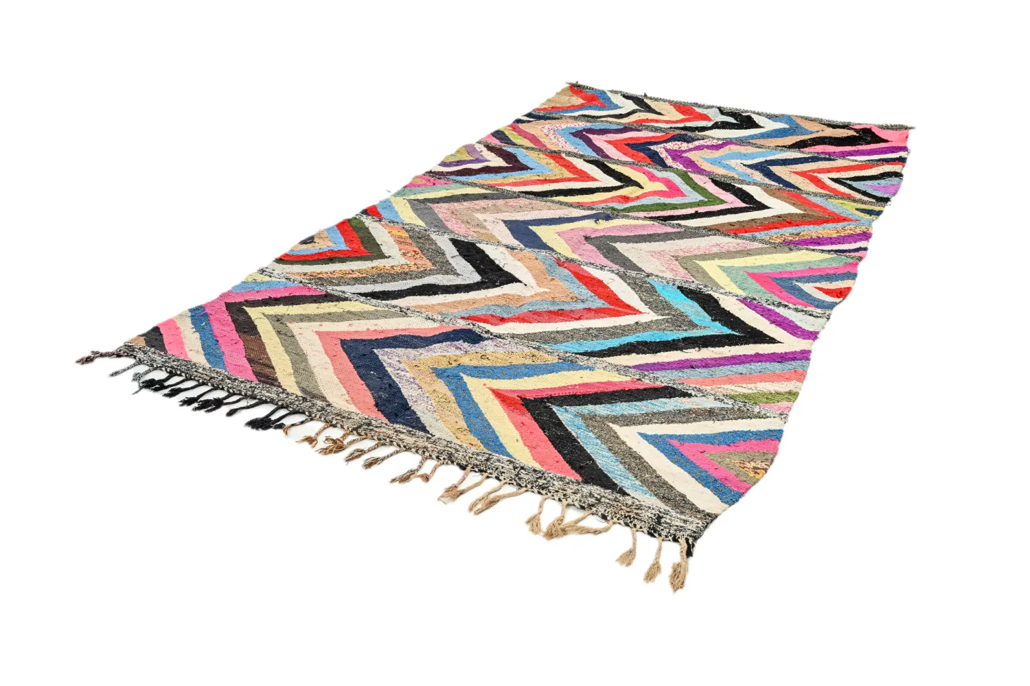 Marokkansk berber tæppe Boucherouite 165 x 270 cm