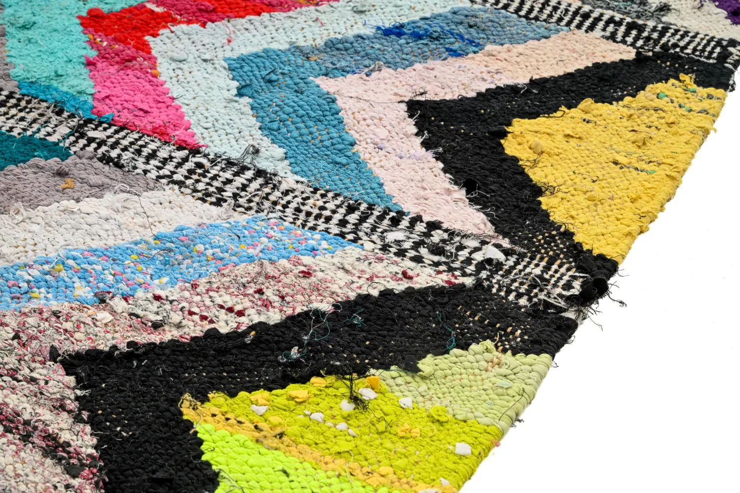 Marokkansk berber tæppe Boucherouite 145 x 270 cm