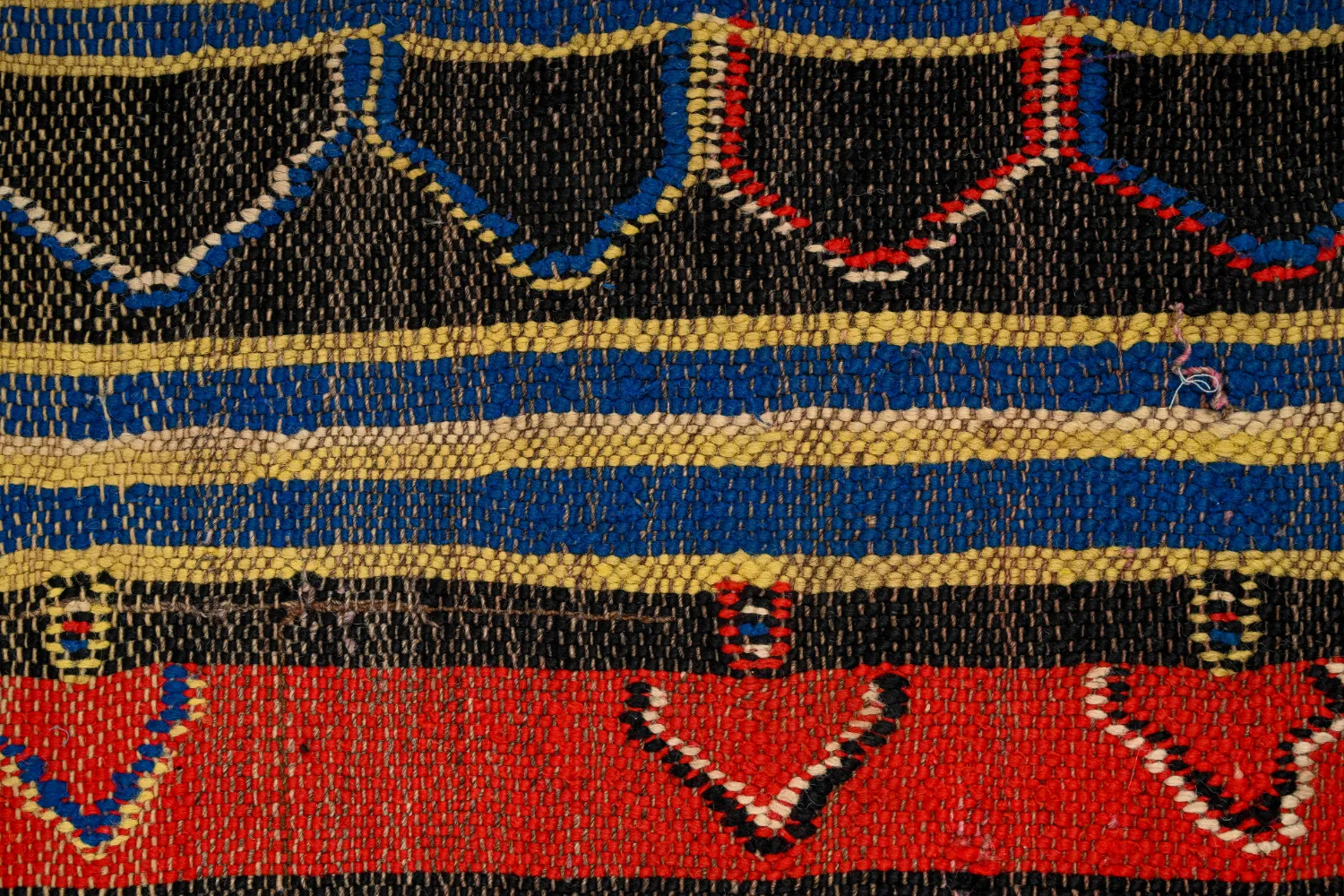 Marokkansk berber tæppe Boucherouite 165 x 235 cm