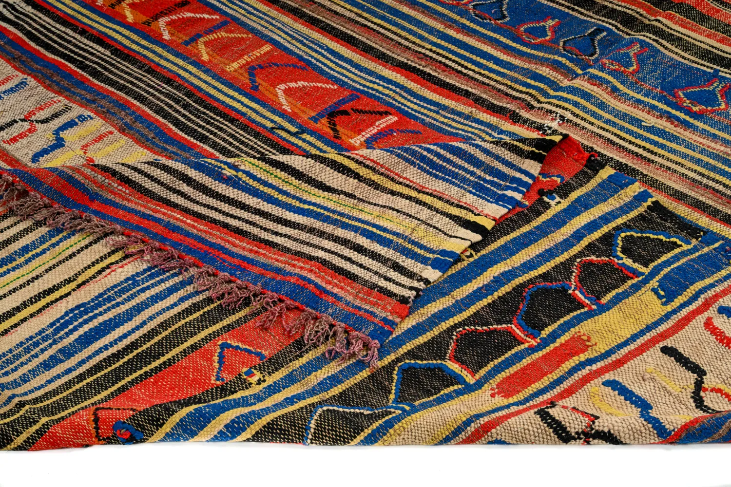 Marokkansk berber tæppe Boucherouite 165 x 235 cm