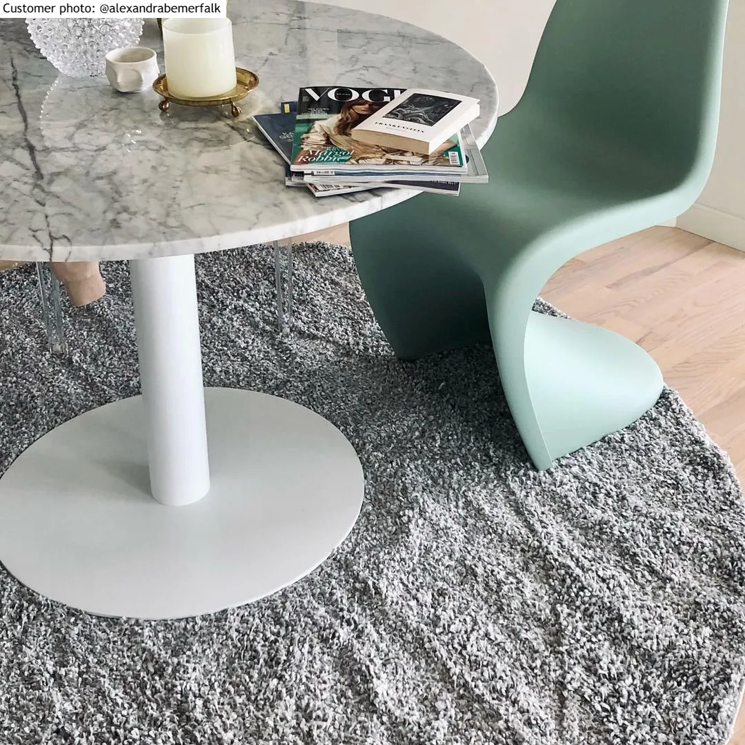 Rundt tæppe - Orkney (grå)