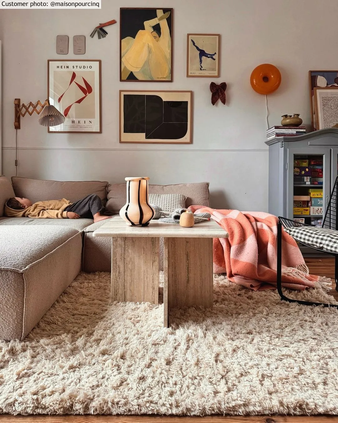 Uldtæppe - Aliste Wool Shaggy (alabaster gleam)