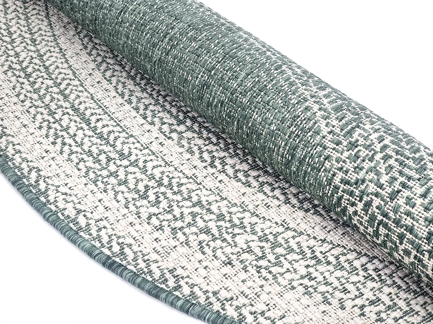 Runde tæpper - Indoor/Outdoor Angus (grøn)