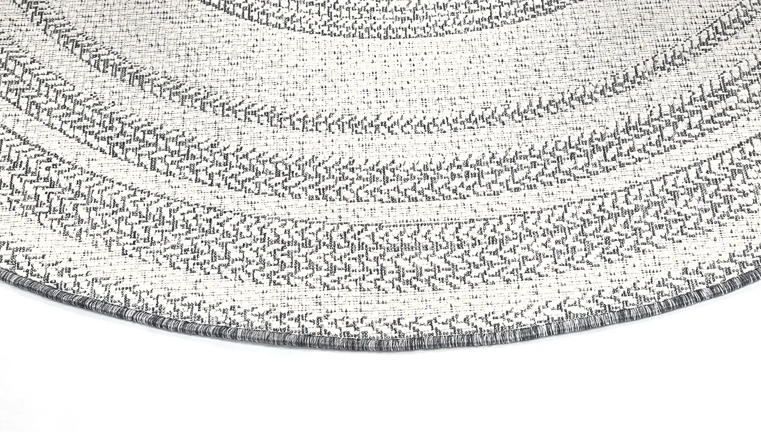 Runde tæpper - Indoor/Outdoor Angus (grå)