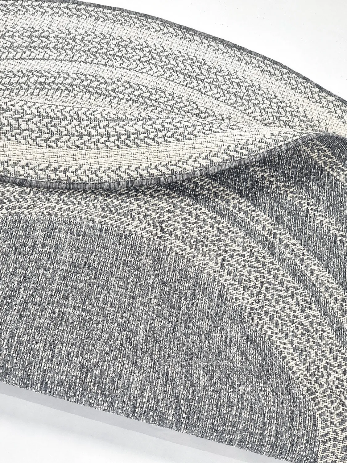 Runde tæpper - Indoor/Outdoor Angus (grå)