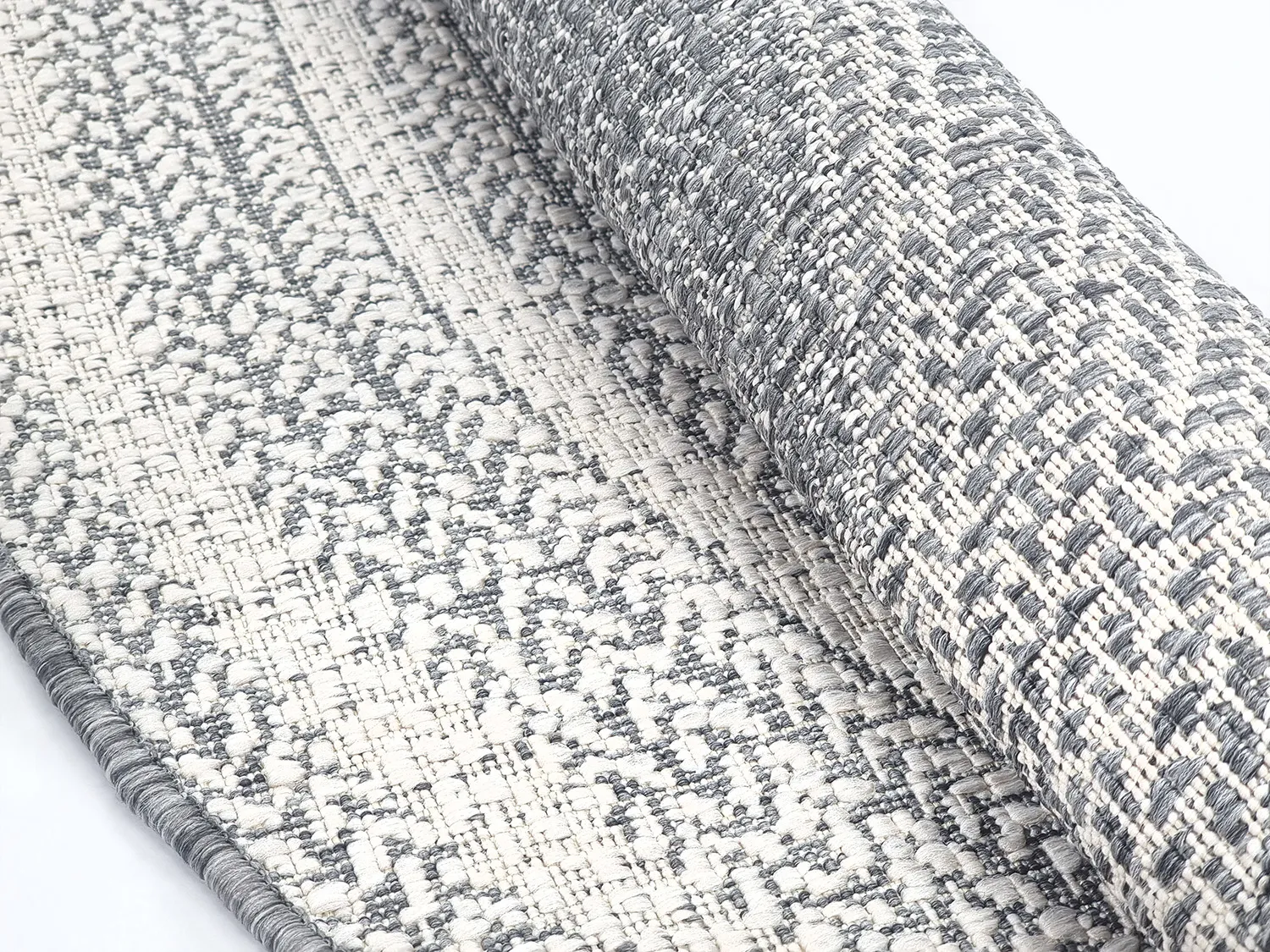 Runde tæpper - Indoor/Outdoor Angus (grå)