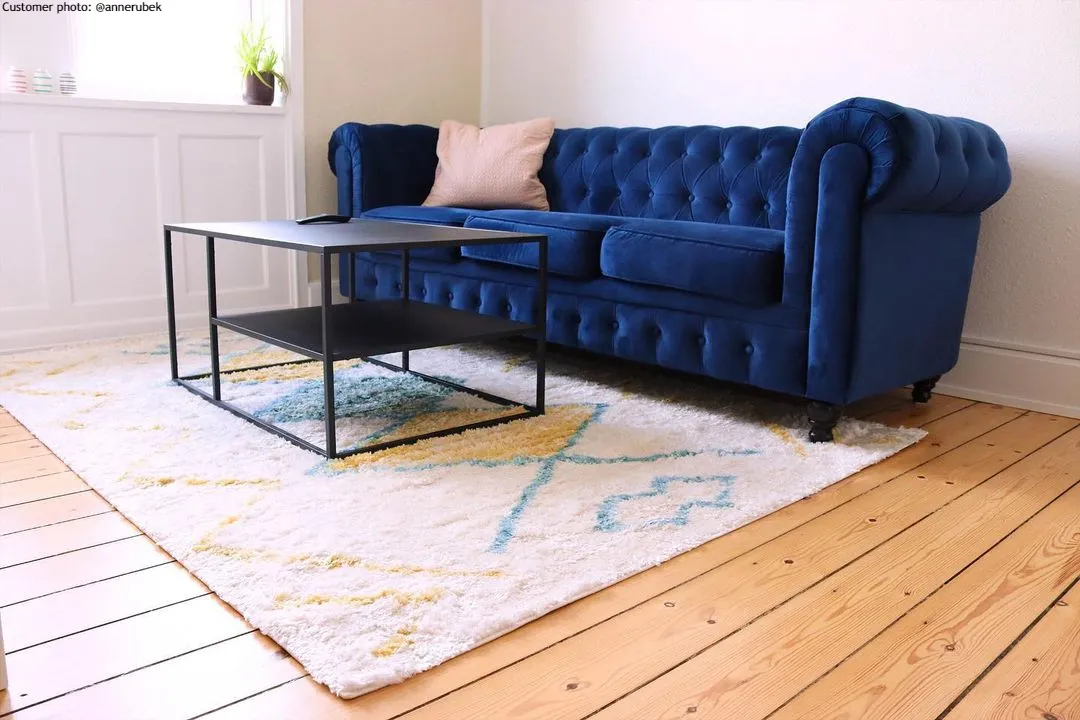 Ryatæpper - Merzouga (gul)