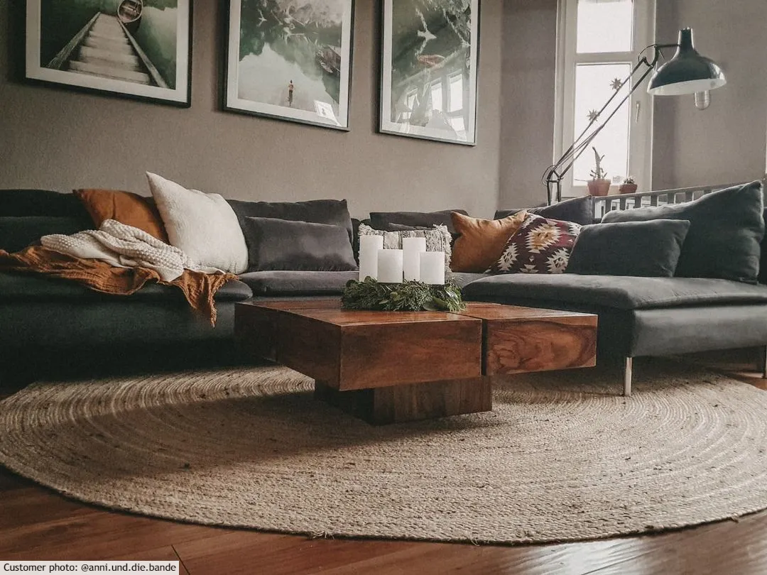 Runde tæpper - San Francisco (jute)